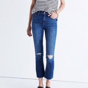 Madewell Demi Boot Distressed Jeans